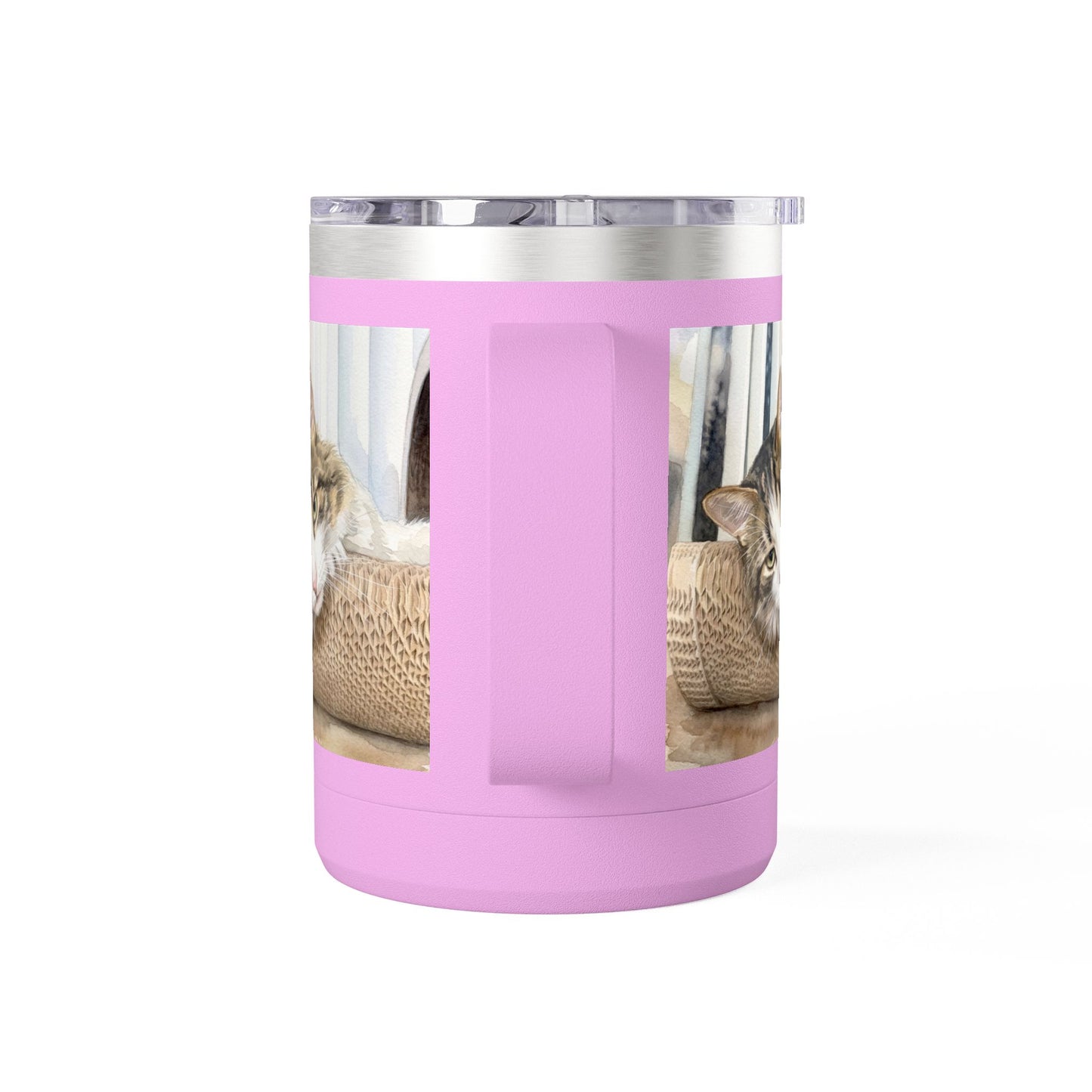 Custom Watercolor Pet Travel Mug – 15oz Insulated Tumbler