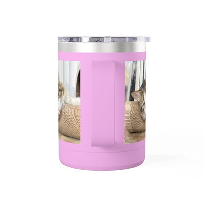 Custom Watercolor Pet Travel Mug – 15oz Insulated Tumbler