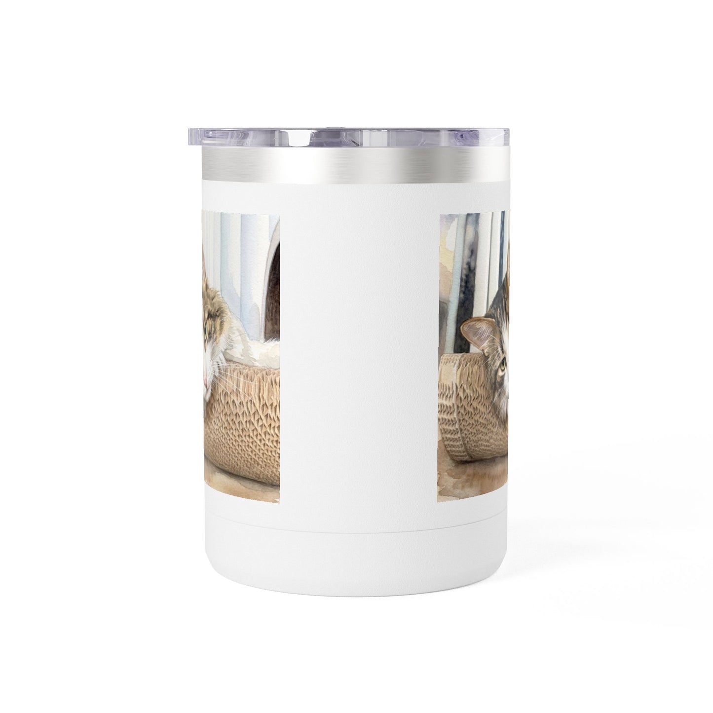 Custom Watercolor Pet Travel Mug – 15oz Insulated Tumbler
