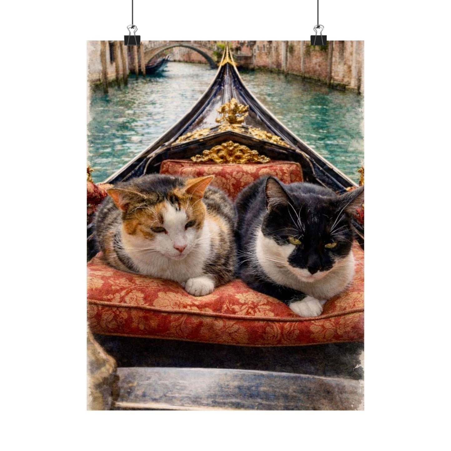 Custom Pet Portrait Watercolor Matte Poster Print