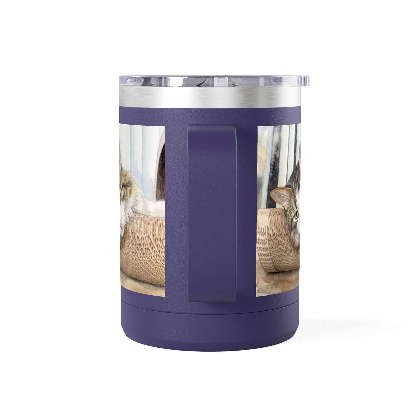 Custom Watercolor Pet Travel Mug – 15oz Insulated Tumbler