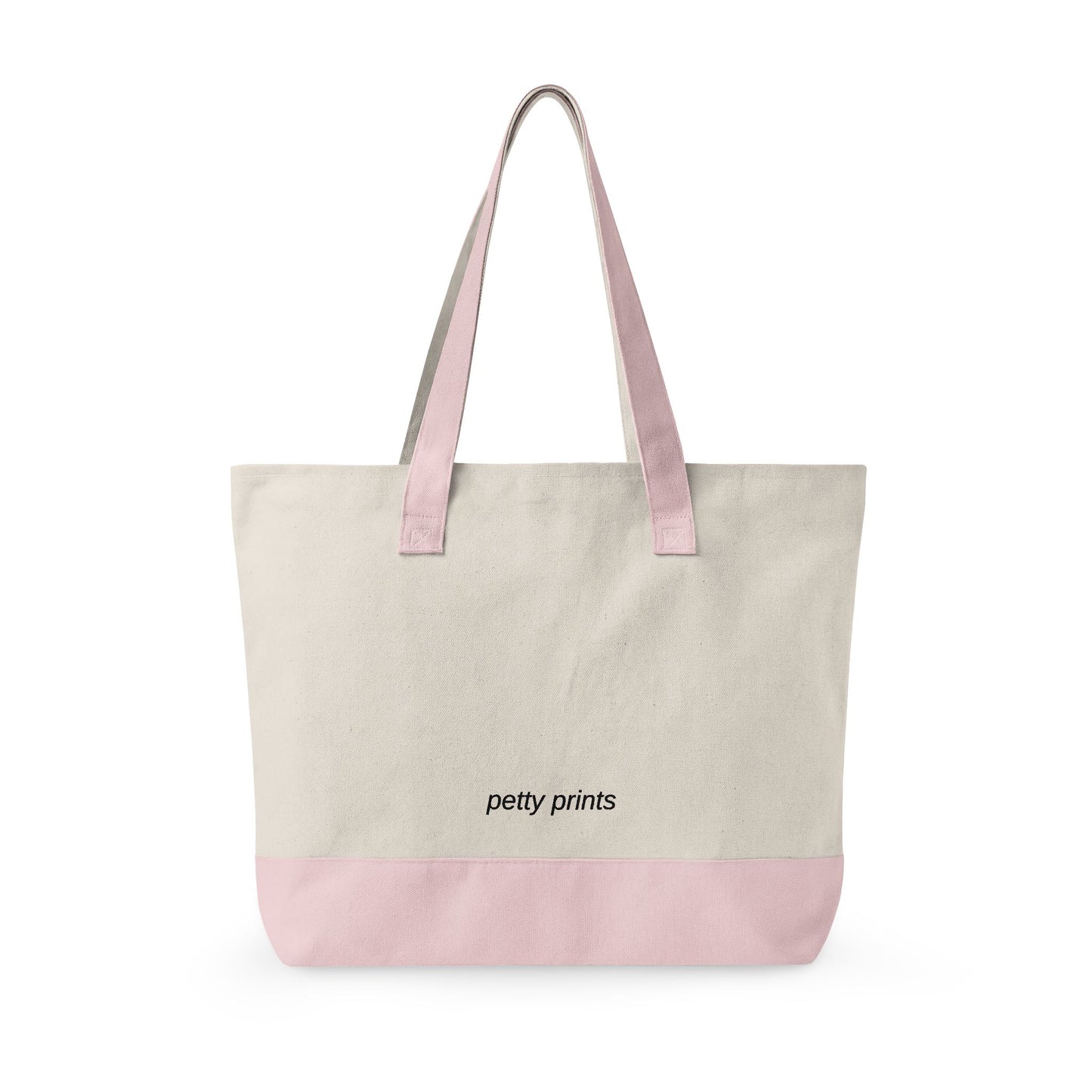 Petty Prints: Custom Pet Portrait Water Color Realistic Canvas Zippered Tote Bag