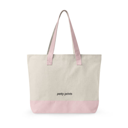 Petty Prints: Custom Pet Portrait Water Color Realistic Canvas Zippered Tote Bag