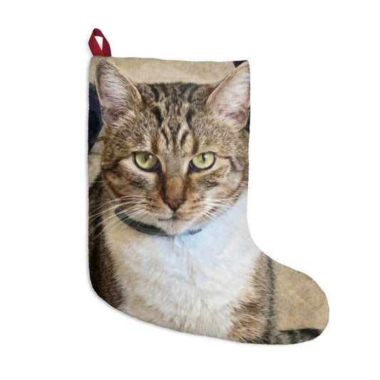 Petty Prints: Custom Pet Portrait Water Color Realistic Christmas Stocking