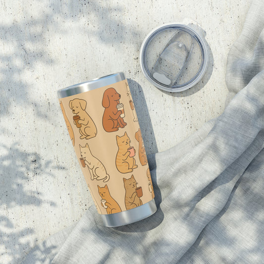 Petty Prints: The "Pawfee Break" Travel Tumbler