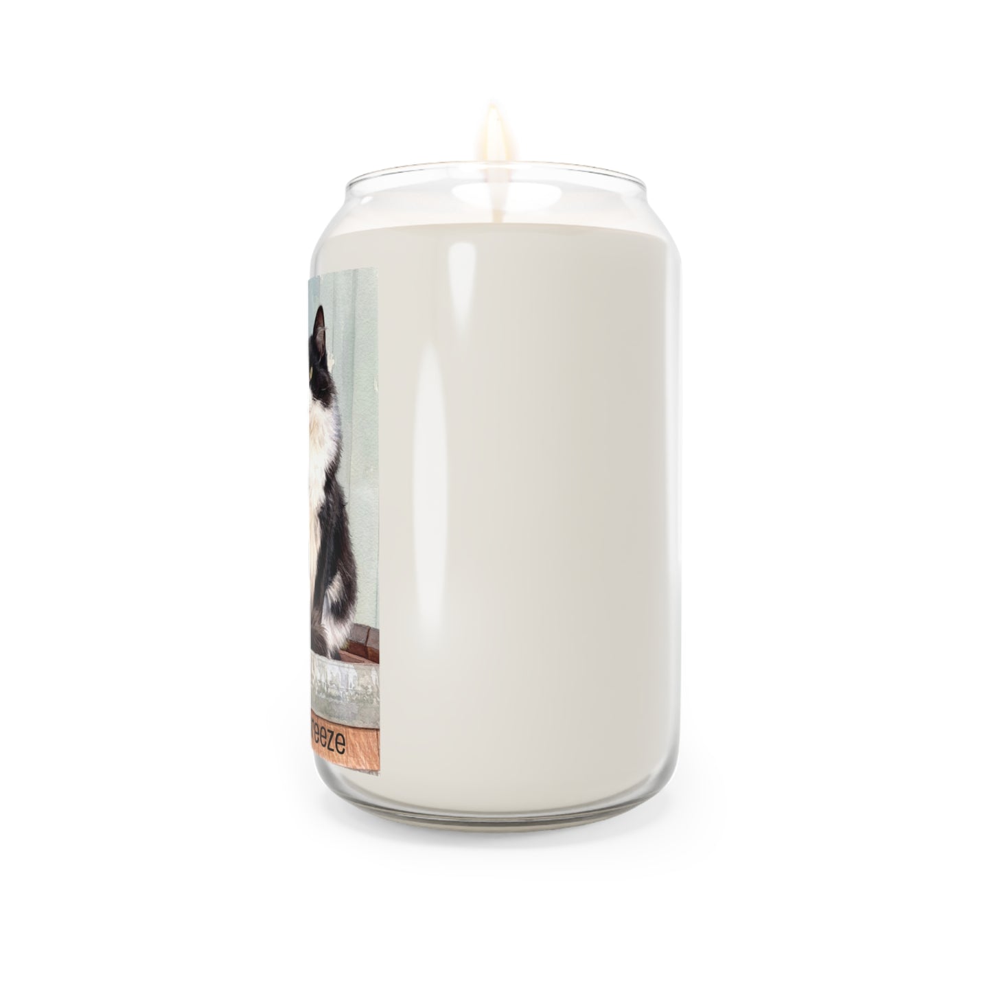 Petty Prints: Jumbo Custom Pet Portrait  Soy Candle — 13.75oz Scented Jar