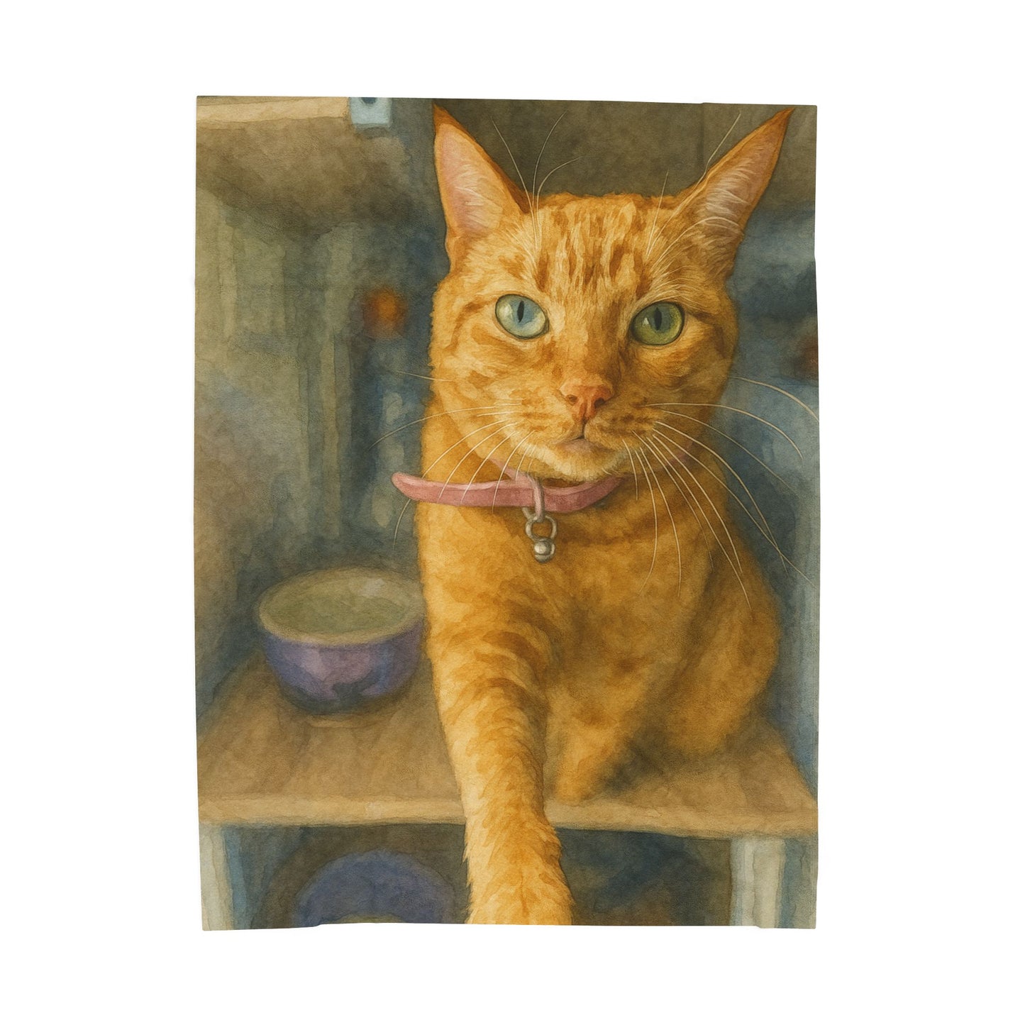 Petty Prints: The "Water Color Realistic" Style Custom Velveteen Plush Blanket