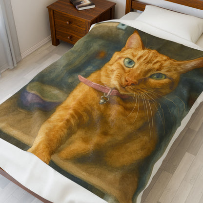 Petty Prints: The "Water Color Realistic" Style Custom Velveteen Plush Blanket