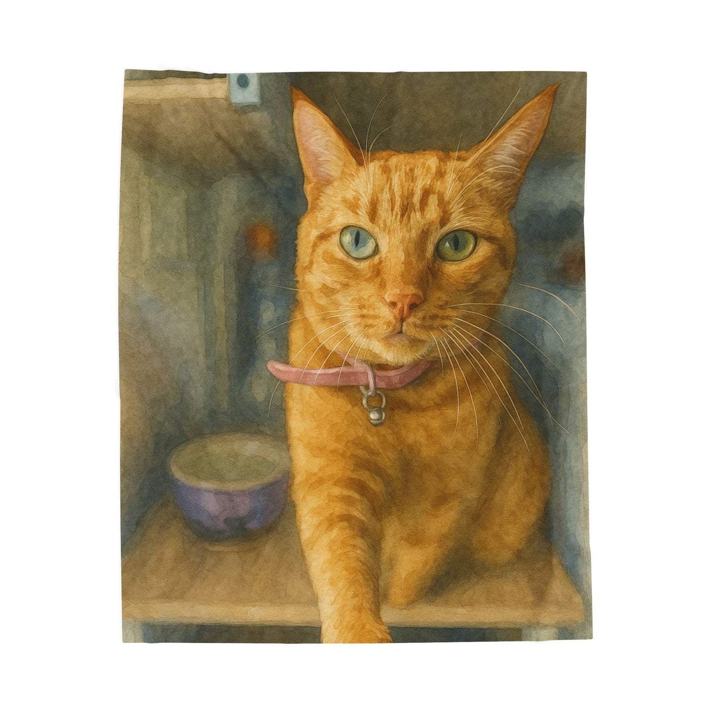 Petty Prints: The "Water Color Realistic" Style Custom Velveteen Plush Blanket