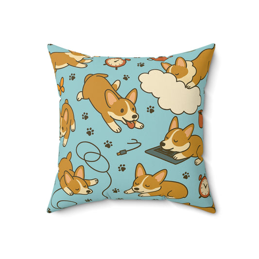Petty Prints: The "Comfy Corgi" Pillow