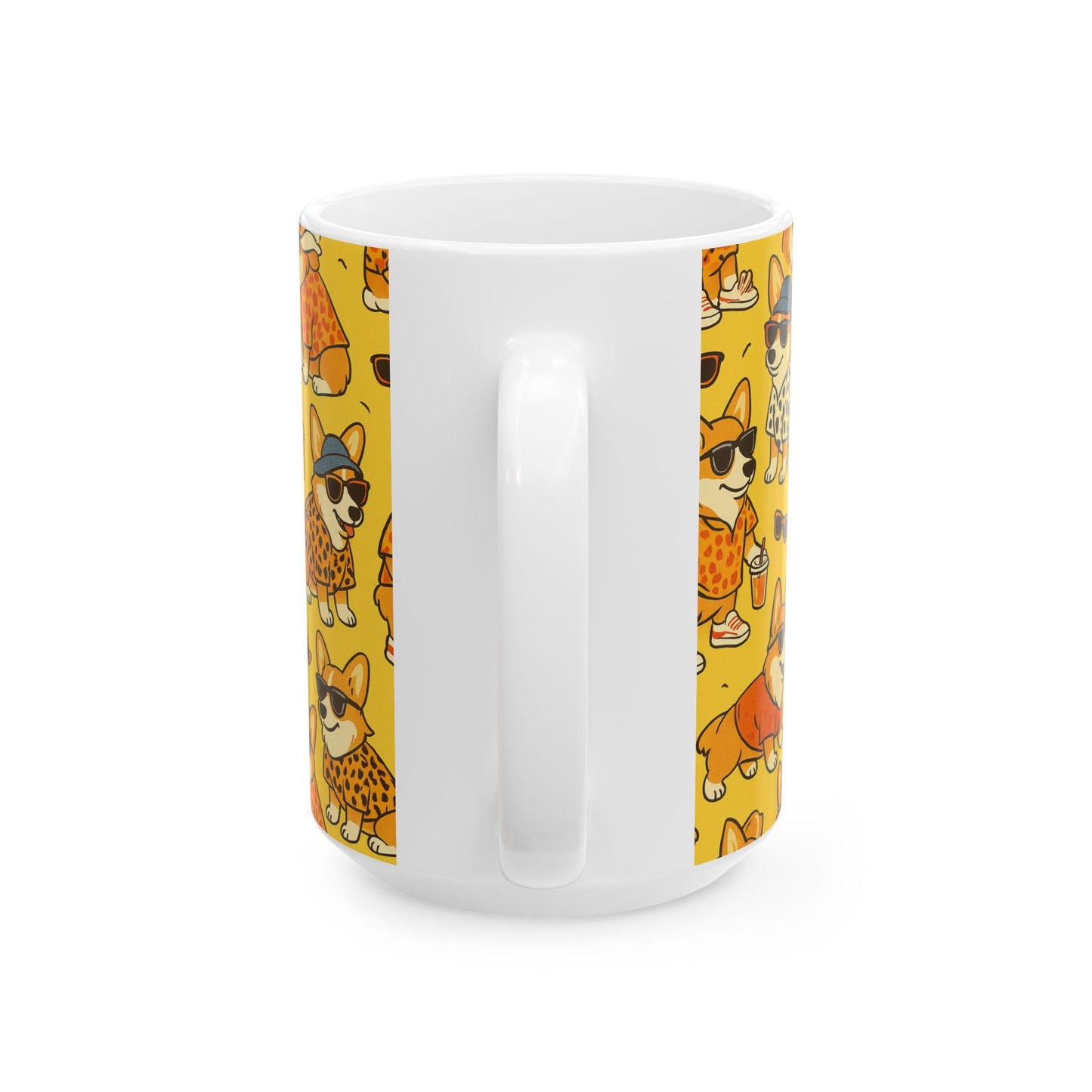 Petty Prints: The "Summer Corgie" Coffee Mug