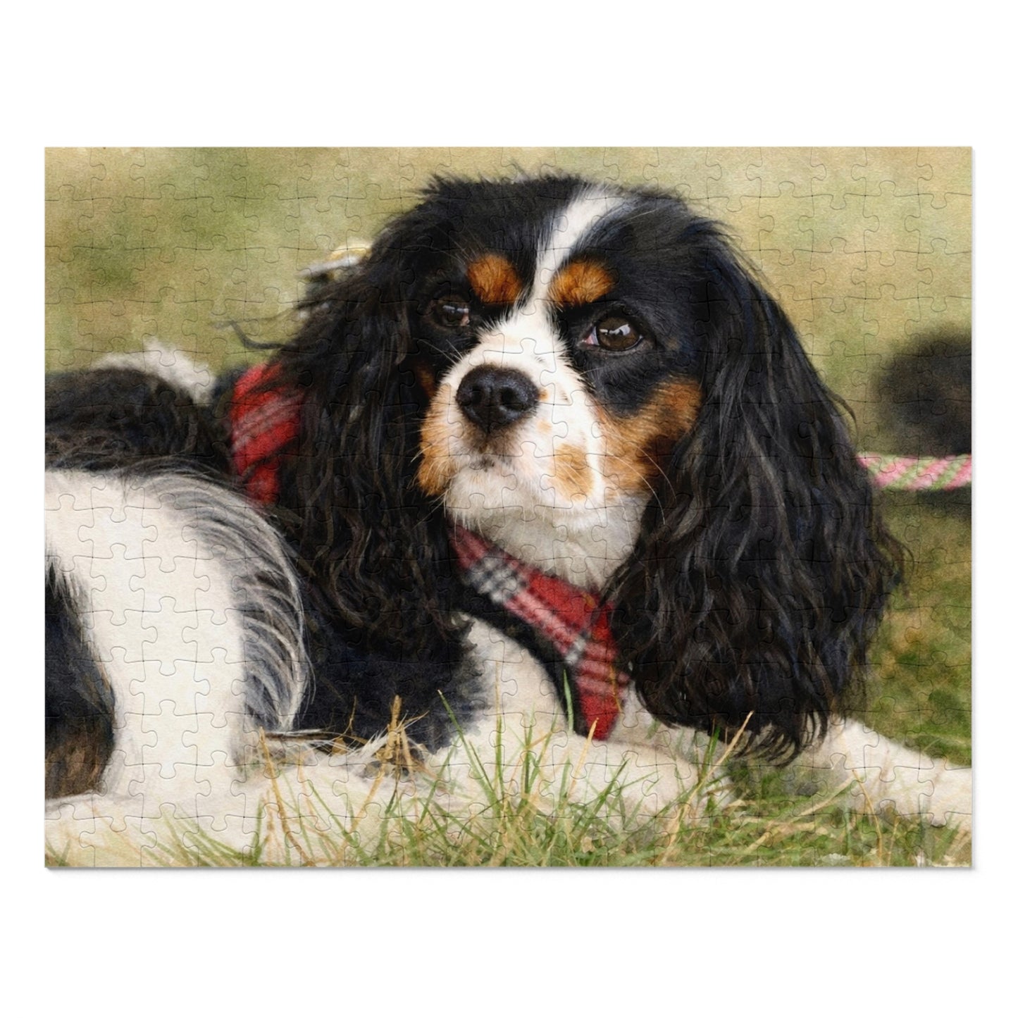 Petty Prints: Premium Custom Pet Portrait Water Color Realistic Jigsaw Puzzle with Tin