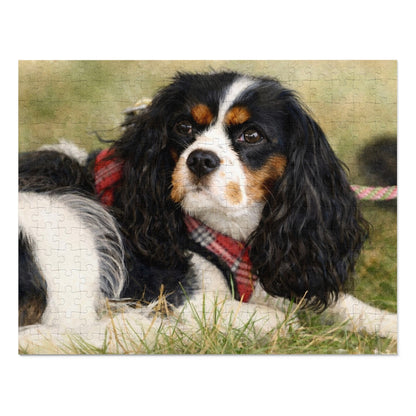 Petty Prints: Premium Custom Pet Portrait Water Color Realistic Jigsaw Puzzle with Tin