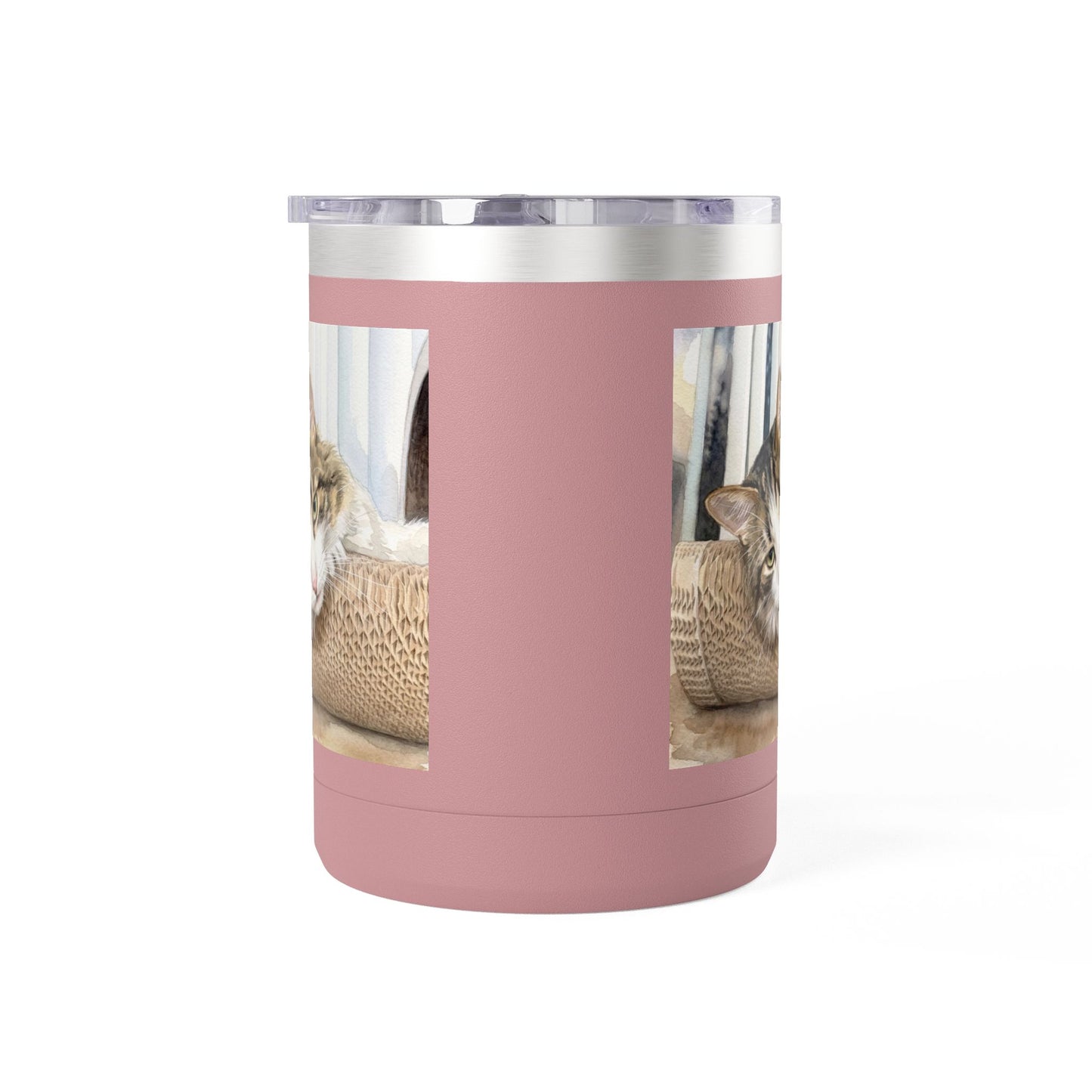 Custom Watercolor Pet Travel Mug – 15oz Insulated Tumbler
