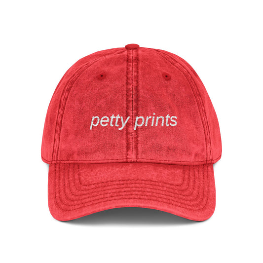 Petty Prints: The "Vintage Washed" Dad Hat