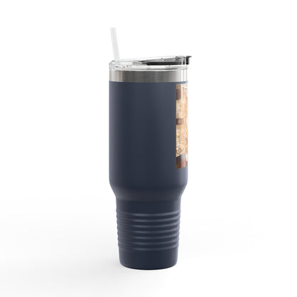 Custom Pet Portrait Watercolor 40oz Insulated Travel Tumbler
