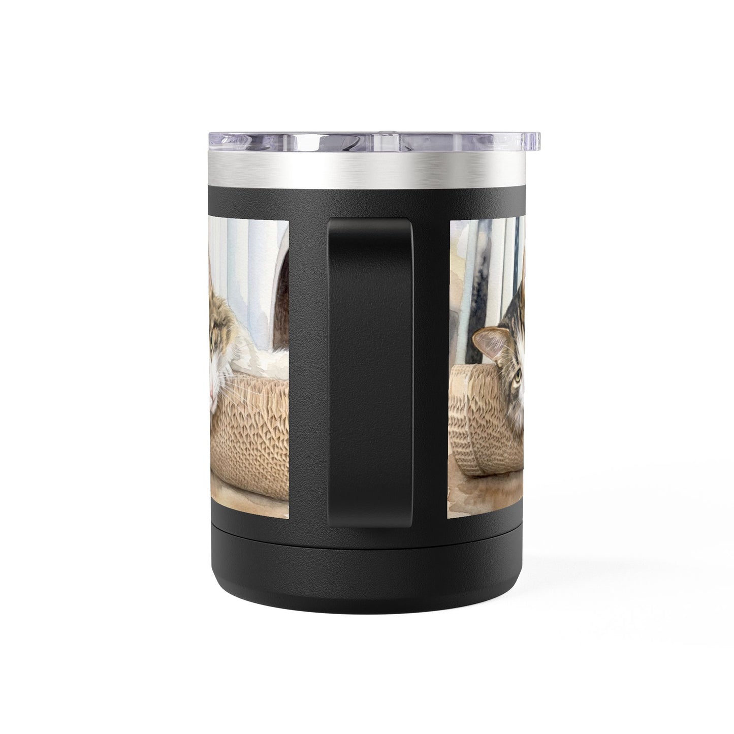 Custom Watercolor Pet Travel Mug – 15oz Insulated Tumbler