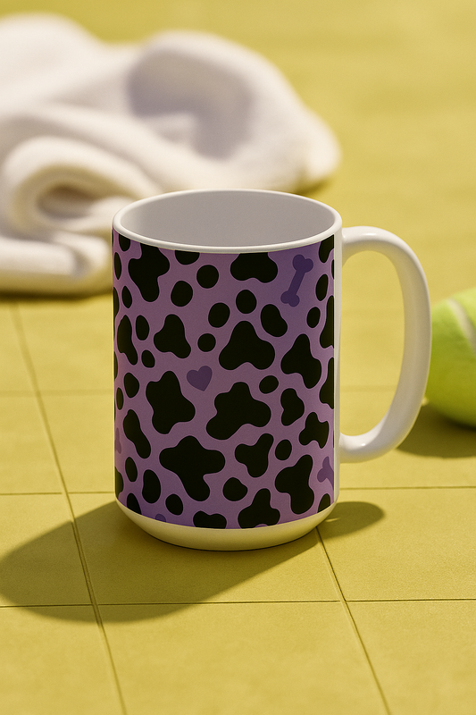 Petty Prints: The "Lilac & Leash" Coffee Mug