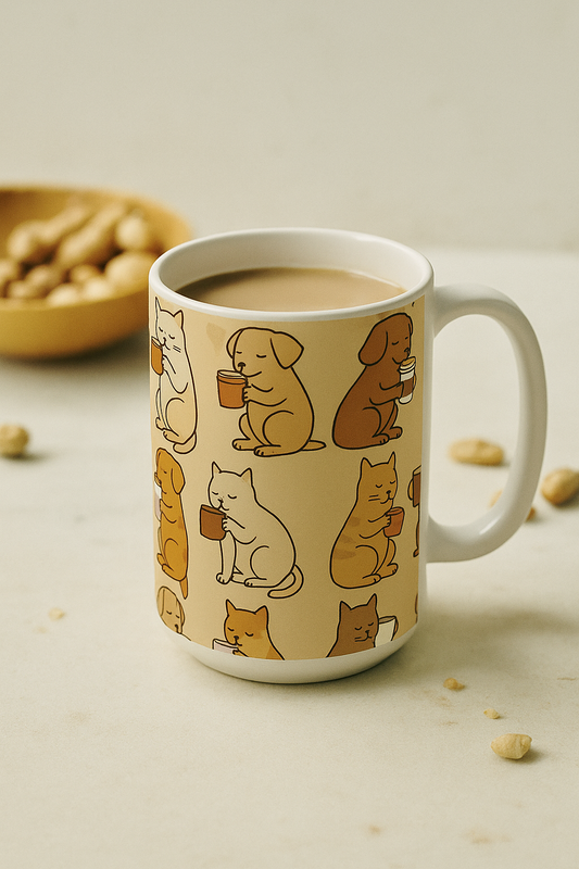 Petty Prints: The "Pawfee Break" Coffee Mug