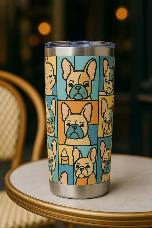 Petty Prints: The "Frenchie Pop" Travel Tumbler