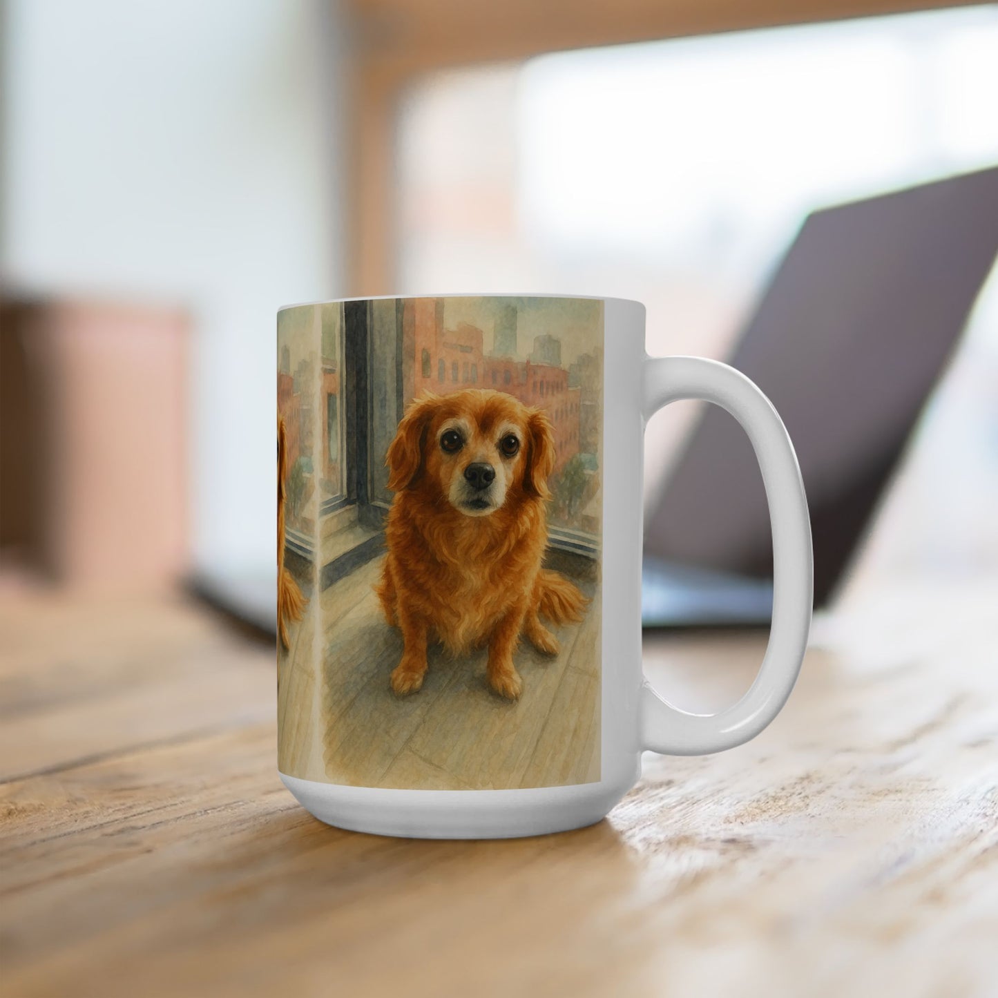 Custom Watercolor Pet Portrait Coffee Mug