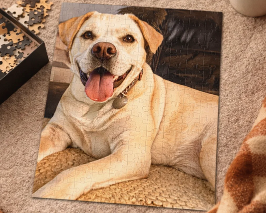 Petty Prints: Custom Pet Portrait Water Color Realistic Puzzle - 120/252/500-Piece Jigsaw Gift
