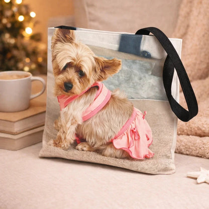 Petty Prints: The "Water Color Realistic" Custom Tote Bag